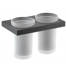 Стакан для зубных щеток двойной Timo Petruma 15234/03 черный 15234/03