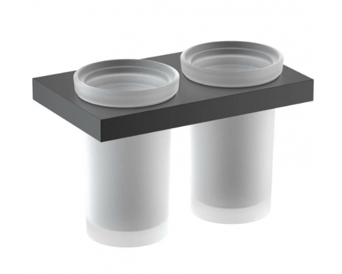 Стакан для зубных щеток двойной Timo Petruma 15234/03 черный 15234/03