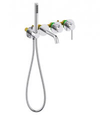 Смеситель встроенный для ванны с душем Timo Saona 2314/19YSM розовое золото 2314/19YSM