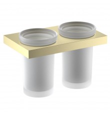 Стакан для зубных щеток двойной Timo Petruma 15234/17 золото матовое 15234/17