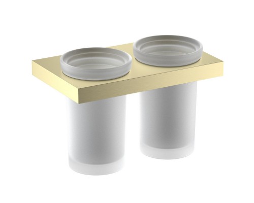 Стакан для зубных щеток двойной Timo Petruma 15234/17 золото матовое 15234/17