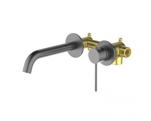 Timo 2372/18SM Saona Смеситель для раковины встроенный черное золото 2372/18SM