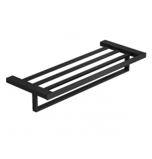 Kludi 31 989 39 VELA C держатель для полотенец с полкой, L = 600 мм черный матовый 3198939