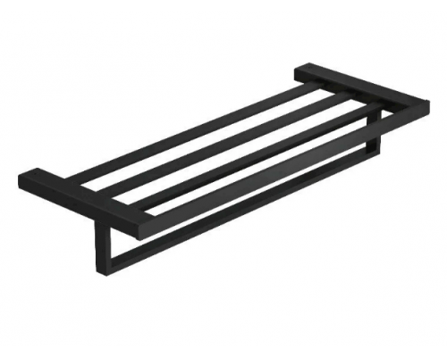 Kludi 31 989 39 VELA C держатель для полотенец с полкой, L = 600 мм черный матовый 3198939