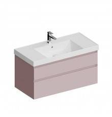 Kerama Marazzi Cubo Тумба подвесная 100см, с ящиками, цвет: Мальва матовая. CUB.100.2\MAL