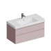 Kerama Marazzi Cubo Тумба подвесная 100см, с ящиками, цвет: Мальва матовая. CUB.100.2\MAL