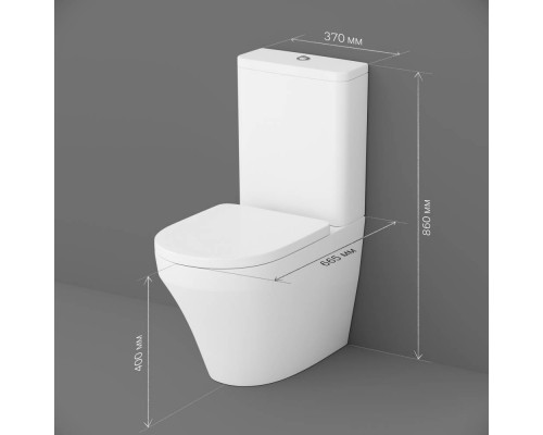C508607WH Напольный унитаз-компакт, без сиденья C508607WH Напольный унитаз-компакт, без сиденья