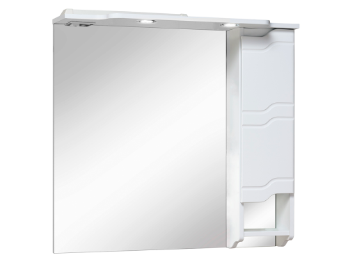 Шкаф зеркальный RUNO Стиль 85, правый 00000001116