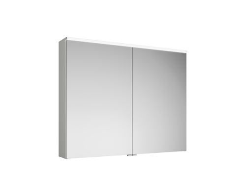 BURGBAD Eqio Зеркальный шкаф 100х80х17см, 2 зерк двери, стекл полки, LED, цвет F3437 капучино. SPGT100F3437 BURGBAD Eqio Зеркальный шкаф 100х80х17см, 2 зерк двери, стекл полки, LED, цвет F3437 капучино. SPGT100F3437