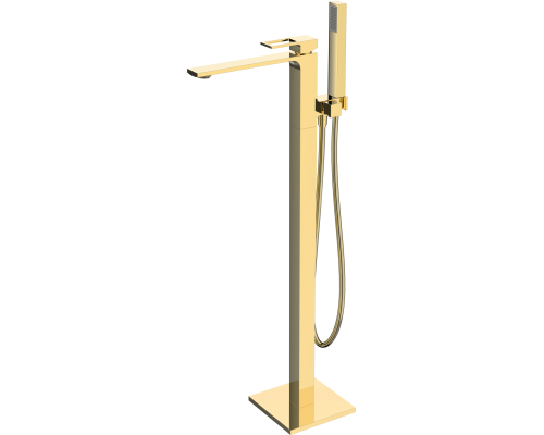 Напольный смеситель для ванны с душем BelBagno Luce FMT ORO С ВНУТРЕННЕЙ ЧАСТЬЮ