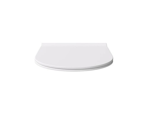 Alice Unica Сиденье с крышкой для унитаза Form/Unica, тонкое, с микролифтом, цвет: белый глянцевый/хром. MC2201ES