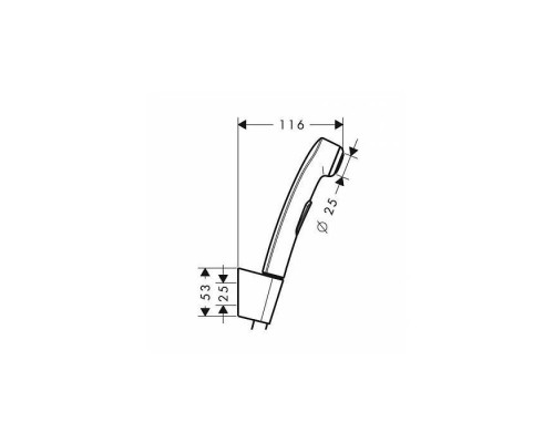 Hansgrohe Team compac Гигиенический душ с настенным держателем, цвет: хром. 96907000 Hansgrohe Team compac Гигиенический душ с настенным держателем, цвет: хром. 96907000