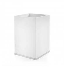 3SC Mood Deluxe White Ведро, без крышки, 20х30х20 см, композит Solid Surface, цвет: белый матовый/хром . MDW65ASL