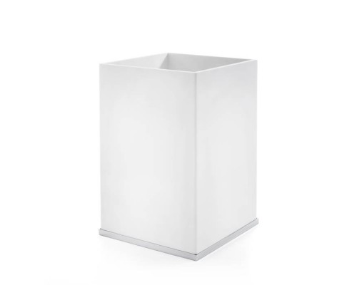 3SC Mood Deluxe White Ведро, без крышки, 20х30х20 см, композит Solid Surface, цвет: белый матовый/хром . MDW65ASL 3SC Mood Deluxe White Ведро, без крышки, 20х30х20 см, композит Solid Surface, цвет: белый матовый/хром . MDW65ASL