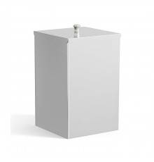 DevonDevon Cube Ведро мусорное, напольное, с крышкой, цвет: хром. CUBE306CR