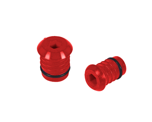 Тестовая заглушка для труб Ø26 мм, красная, HENCO TESTPLUG26-RO