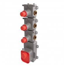 Fima Carlo Frattini Fimathermbox F2463 Внутренняя часть встраиваемого термостатического смесителя для душа, 3 источника. F2463