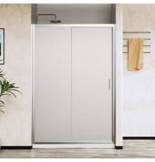 Душевая дверь в нишу Vincea City VDS-5CT130MT 130 см, профиль хром, стекло текстурное