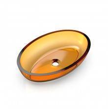 Knief Oval Shape Раковина накладная 55x37x13см., без отв., из полимерного материала, цвет: Arangonit # 050. 70201050
