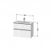 Duravit D-Neo Тумбочка подвесная Compact 81x37.2x62.5см., раковина, 1 ящик, цвет: Black Oak. 2342830000, DE436901616