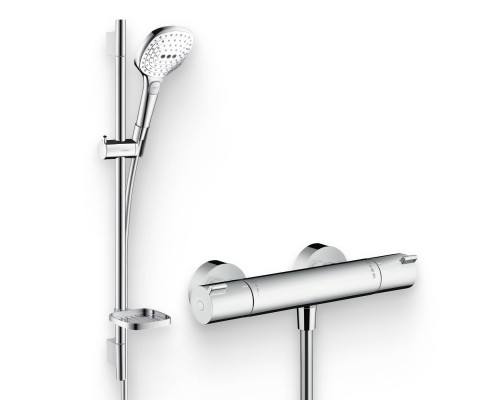 Душевой комплект Термостат Hansgrohe Ecostat 1001 CL ВМ 13211000 для душа + Гарнитур Raindance Select E 120 26620400