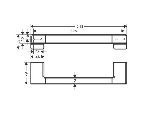 Hansgrohe AddStoris Поручень, цвет: шлифованная бронза. 41744140 Hansgrohe AddStoris Поручень, цвет: шлифованная бронза. 41744140