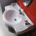 Azzurra Jubilaeum Раковина 110x62 см, 1 отв., с пьедесталом, цвет: Bianco lucido. JULP1106200MBI (JUB200/110 bi))*1,  JUCLT0000000BI/(JUB300 bi)