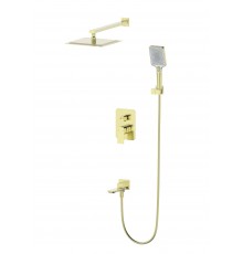 Душевой комплект Wonzon   Woghand WW-88939011-BG, С ВНУТРЕННЕЙ ЧАСТЬЮ, брашированное золото