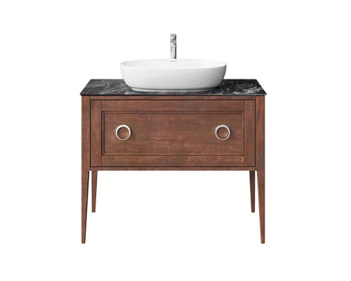 Kerama Marazzi Plaza Classic Тумба напольная 100см, 1+1 ящик, цвет: орех матовый. PL.CN.100.1+1\NUT.M