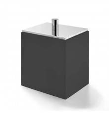 3SC BeMood Black Контейнер с крышкой настольный 10хh12,5х8 см, цвет: черный/хром. BEMN48ASL