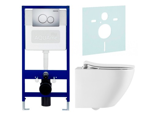 AQM40002PRO Инсталляция + хр. кноп.+унитаз/сид SoftClose+шум (AQM4002+AQM4101CR+AQM2002PRO) AQM40002PRO