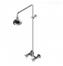 Stella Roma Душевой комплект 3283/301/314A-140: смеситель, штанга+ручной+верхний душ 140мм, цвет: хром. RM 02411 CR00