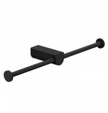 Gessi Rilievo Двойной держатель туалетной бумаги, подвесной, цвет: nero XL. 59415#299
