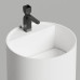 Salini Armonia Round Top 01  Раковина напольная 45х45х90см., с 1 отв., мат-л: S-Stone, цвет: белый матовый. 130421TM