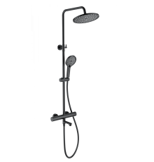 Душевая стойка Wonzon   Woghand WW-B3069-MB, матовая черная