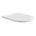 Alice Unica Сиденье с крышкой для унитаза Form/Unica, тонкое, с микролифтом, цвет: белый глянцевый/хром. MC2201ES