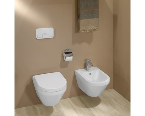 VilleroyBoch Architectura Биде подвесное 37х53х27см., с 1 отв., цвет: альпийский белый. 74870001