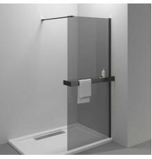 Душевая перегородка Vincea Walk-in HR VSW-4HR900CGB 90 см, профиль матовый черный, стекло тонированное