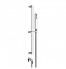 Gessi Rettangolo Душевая стойка с ручным душем и выводом воды из стены, цвет: хром. 20142#031