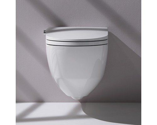 Laufen Cleanet Riva Унитаз-биде подвесной 60х39.5х40.5см, безободковый, пульт управления, с сиденьем, покрытие LCC, цвет: белый матовый. 8.2069.1.757.000.1 Laufen Cleanet Riva Унитаз-биде подвесной 60х39.5х40.5см, безободковый, пульт управления, с сиденьем, покрытие LCC, цвет: белый матовый. 8.2069.1.757.000.1