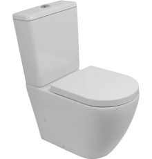Унитаз-компакт BelBagno Sfera-r BB2141CP-TOR безободковый, крышка BB865SC с микролифтом, бачок BB2141T