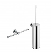 Набор Держатель Colombo Design Plus W4990 двойной, хром + Ершик W4962 хром