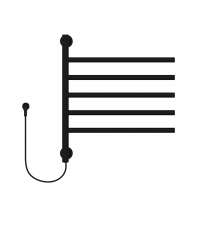 Полотенцесушитель электрический Primoclima CHOPPER 622516, 5 трубок, черный PC CHOPPER 75 B