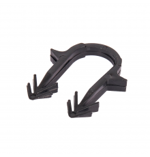 Скоба якорная STOUT с двойным креплением для труб д.16-20мм, цвет черный SMF-0004-001620