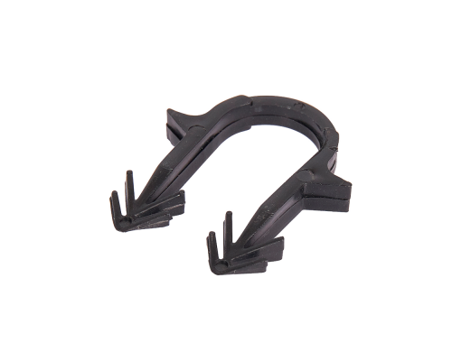 Скоба якорная STOUT с двойным креплением для труб д.16-20мм, цвет черный SMF-0004-001620