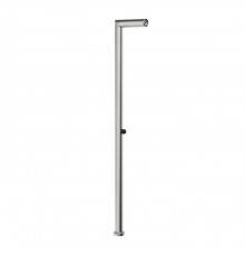 Gessi Outdoor Душевая стойка, для установки на улице, напольная, на 1 выход, без ручки и верхнего душа, цвет: Steel Brushed. 63201#239