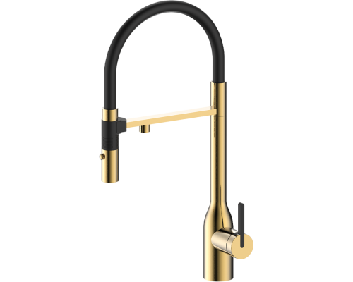 Смеситель для кухни Paulmark Magneto One Ma213188-LG светлое брашированное золото