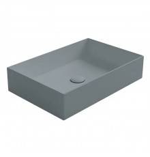 Simas Agile Раковина 60х40см., накладная, без перелива, без отв., цвет: Cemento matt. AG60 cemento matt*0
