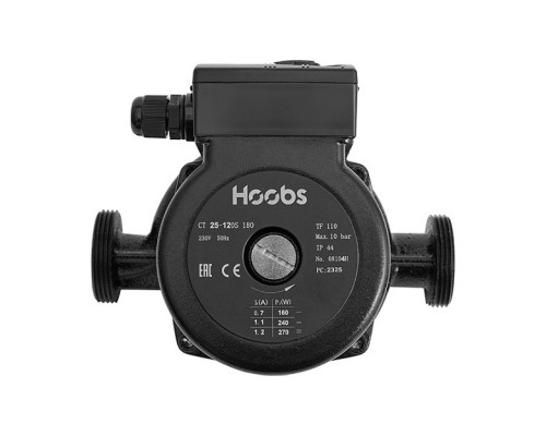 Насос циркуляционный Hoobs CT 25-120S 180мм 270Вт 1х220В 50Гц (с гайками). 08104H Насос циркуляционный Hoobs CT 25-120S 180мм 270Вт 1х220В 50Гц (с гайками). 08104H