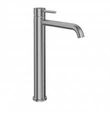 Kerama Marazzi Eterna Смеситель для раковины, высокий, 1 отв., без донного клапана, цвет: нержавеющая сталь. 69615XKM.50.050